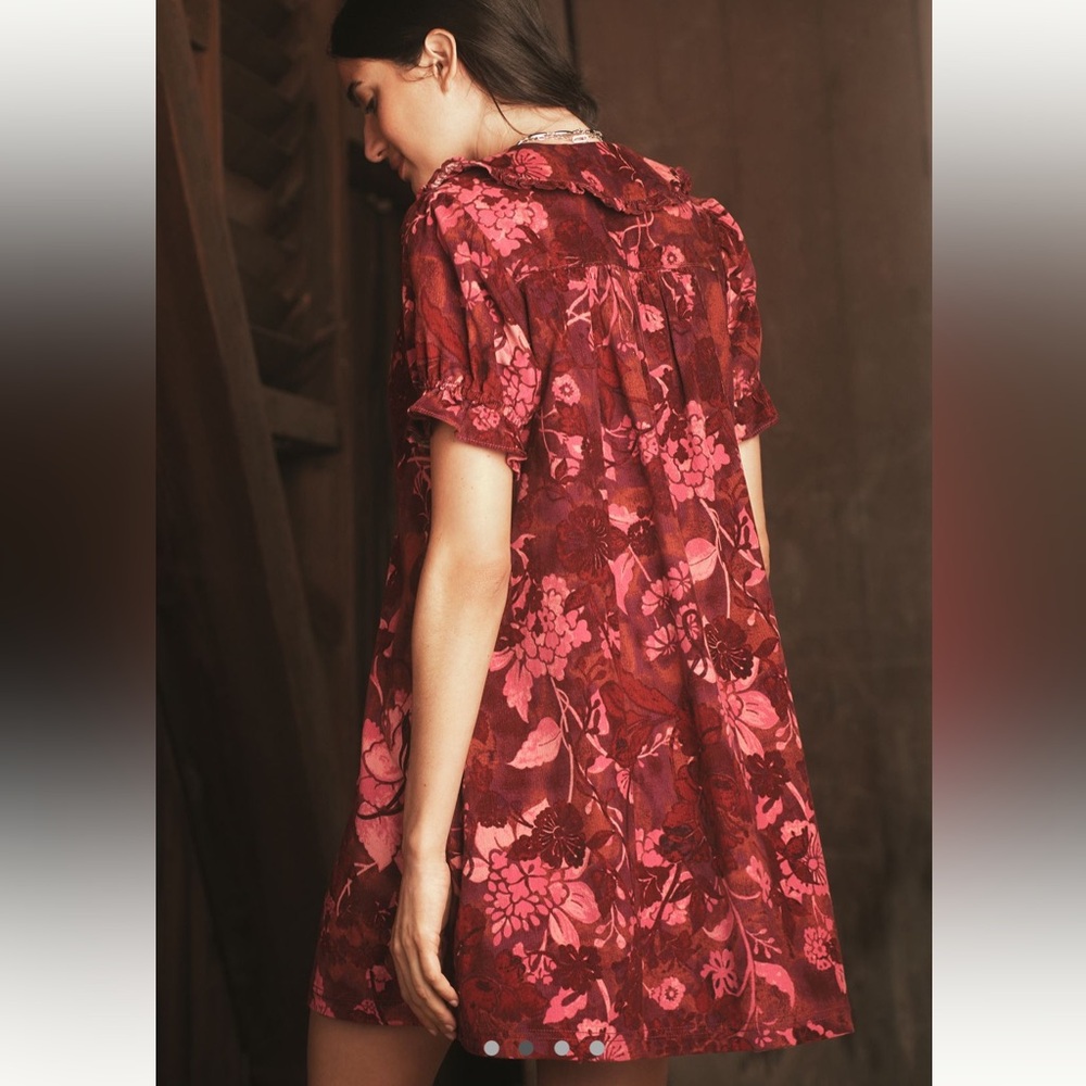 NWOT Anthropologie Pilcro Keira corduroy mini dress - Picture 3 of 6